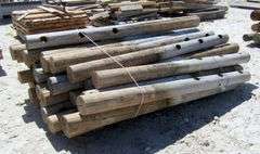 H-455 3 Hole Fence Posts