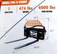H-864 Wolverine Skid Steer Pallet Forks