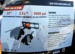 H-856 Wolverine Skid Steer Auger