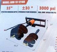 H-855 Wolverine Skid Steer Auger