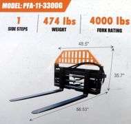H-867 Wolverine Skid Steer Pallet Forks