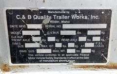 H-768 1993 C&B Horse Trailer