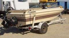 H-1006 1984 Sun Dance 16' Boat & Trailer