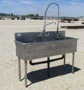 H-237 Stainless Steel 3- Compartment Sink