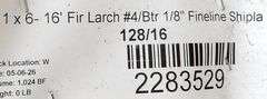H-372 1X6 Lumber