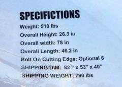 H-890 Wolverine Skid Steer Land Leveler