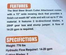 H-857 Wolverine Skid Steer Field Mower