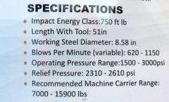H-848 Wolverine Skid Steer Post Driver