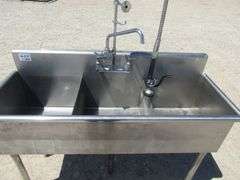H-237 Stainless Steel 3- Compartment Sink