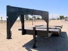 H-233 1986 Specially Constructed Flatbed Gooseneck Trailer