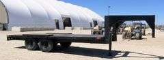 H-233 1986 Specially Constructed Flatbed Gooseneck Trailer