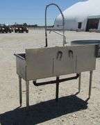 H-237 Stainless Steel 3- Compartment Sink