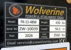 H-803 Wolverine Skid Steer Pallet Forks