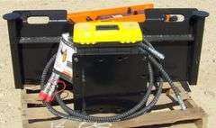 H-849 Wolverine Skid Steer Post Driver