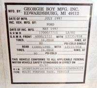 H-945 1997 Georgie Motorhome