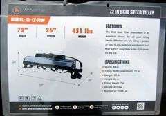 H-802  Wolverine 72" Skid Steer Rototiller
