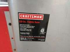 H-240 Craftsman Table Saw