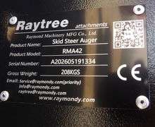H-655 Raytree Skid Steer Augers