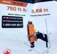 H-849 Wolverine Skid Steer Post Driver
