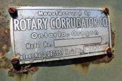 H-737 3 Point Rotary Corrugator