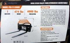 H-867 Wolverine Skid Steer Pallet Forks