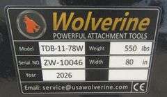H-793 Wolverine 77" Skid Steer Bucket
