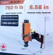 H-848 Wolverine Skid Steer Post Driver