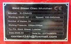 H-610 Skid Steer Disc Mulcher
