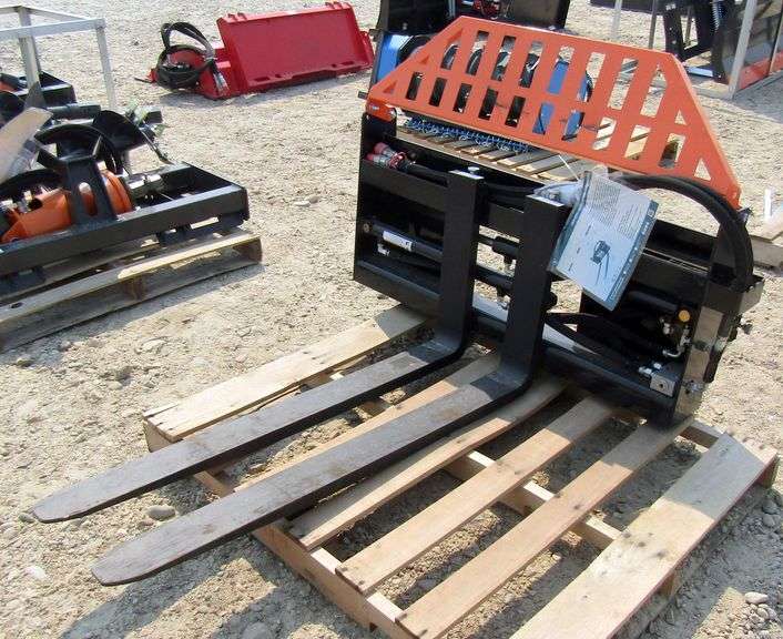 A-211  Unused Wolverine Hydraulic Skid Steer Pallet Forks