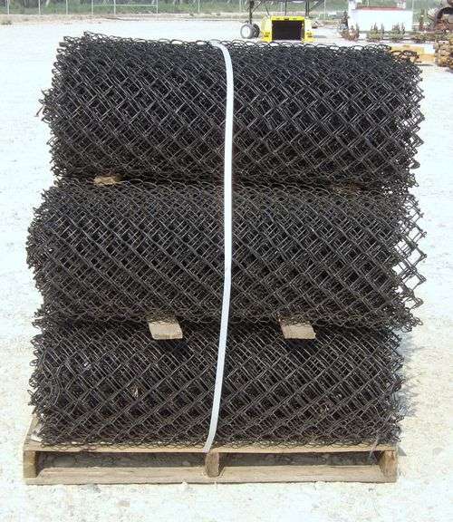 A-174 Unused Black Chainlink Fencing