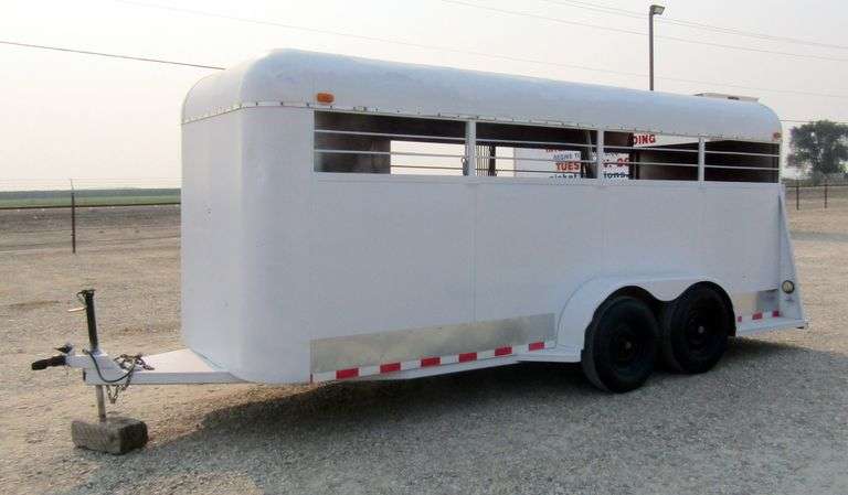 A-118 1983 Blake Stock Trailer