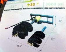 A-210  Unused Wolverine Skid Steer Auger (2)