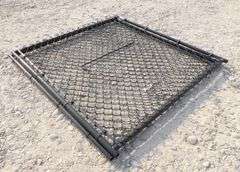 A-179 Unused Black Metal Chainlink Gates