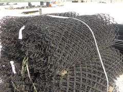A-174 Unused Black Chainlink Fencing