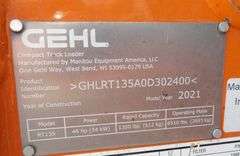 A-242 2021 Gehl RT135 Truck Skid Steer Loader