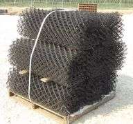 A-174 Unused Black Chainlink Fencing