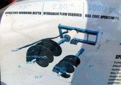 A-209  Unused Wolverine Skid Steer Auger (2)