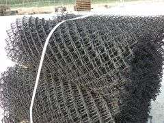 A-174 Unused Black Chainlink Fencing