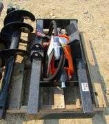 A-210  Unused Wolverine Skid Steer Auger (2)