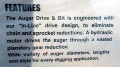 A-209  Unused Wolverine Skid Steer Auger (2)