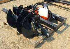 A-210  Unused Wolverine Skid Steer Auger (2)