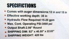 A-210  Unused Wolverine Skid Steer Auger (2)