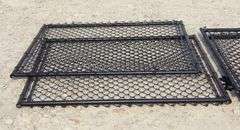 A-185 Unused Black Metal Chainlink Gates