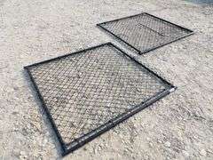 A-179 Unused Black Metal Chainlink Gates