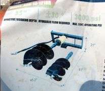 A-212  Unused Wolverine Skid Steer Auger (2)