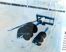 A-200 Unused Wolverine Skid Steer Auger (2)