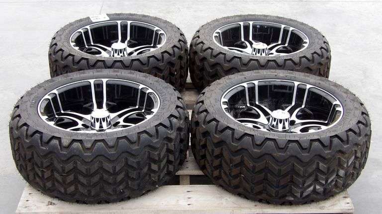 A-348 Golf Cart Tires & Wheels (4)