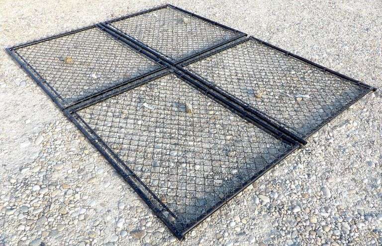 A-181 Unused Black Metal Chainlink Gates