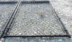 A-181 Unused Black Metal Chainlink Gates