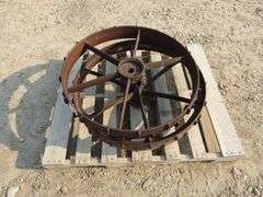 A-352  Primitive Implement Wheels (2)